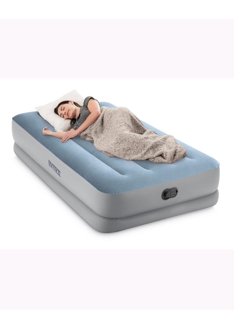 INTEX Twin Dura-Beam Comfort Airbed with FastFill USB Pump - Image 2