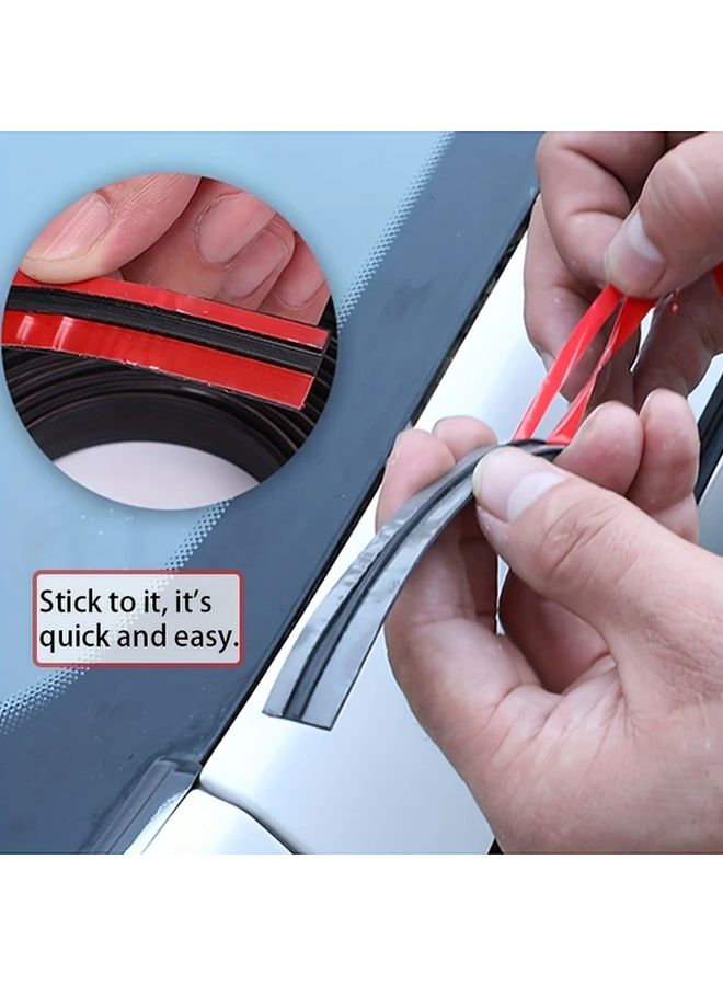 Fit T Type Car Sealing Strip 14mm 78 74inch Durable Rubber Black Silent Auto Trunk Seal Edge Trim - Image 4