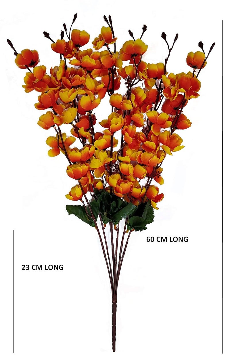 Artificial Artificial Flora Pink And Orange 2 Piece - Image 4