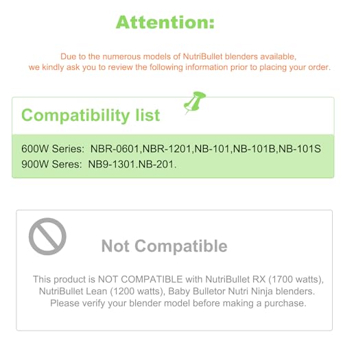 Kuntorie Replacement Extractor Blade with Already Installed Gasket for NutriBullet 600w 900w Pro Blender Blade Replacement Parts NBR-0601WM - Image 4