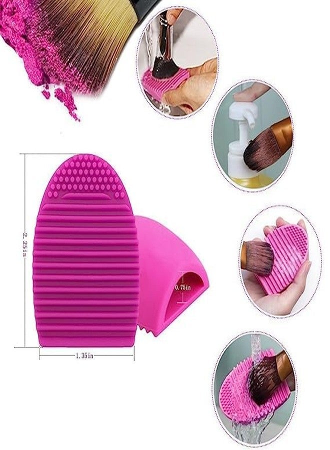 FAIRY FIRST Premium Synthetic Kabuki Foundation Face Powder Blush Eyeshadow Brush Makeup Brush Kit with Blender Sponge and Brush Cleaner (10 pcs, Black/Silver) - Image 5