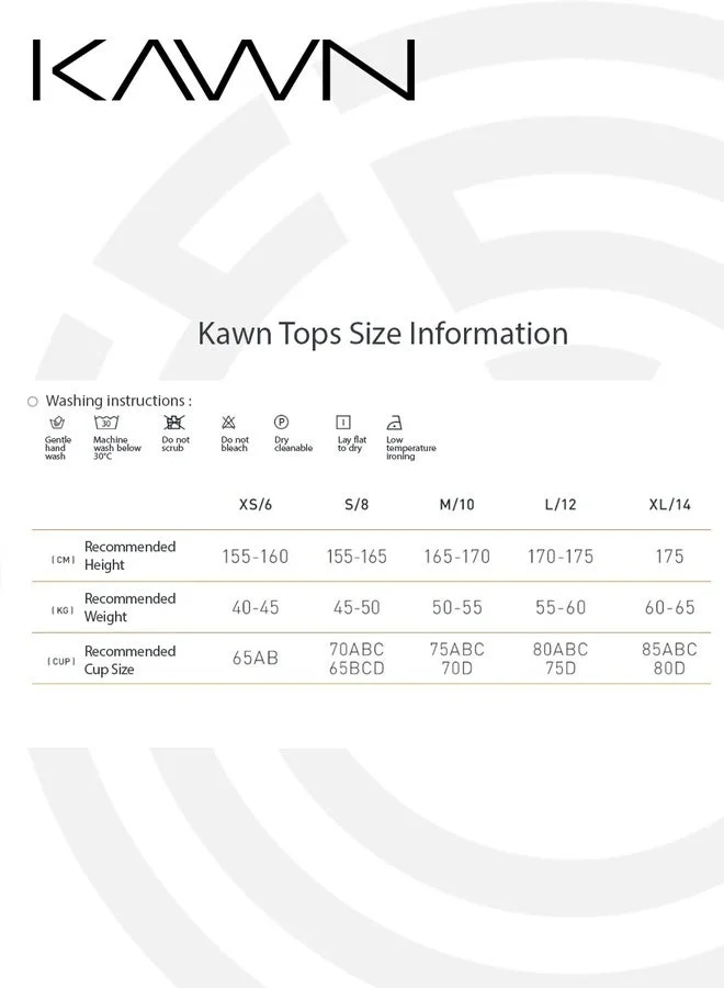 KAWN.YOGA Milky White Womens Striped Back Sleeveless Sports Bra for Women | Best Price UAE