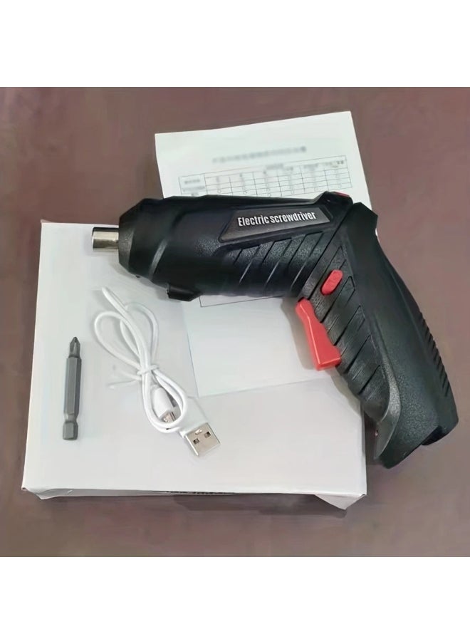 Generic 46-in-1 USB with light digital display electric screwdriver set, silent high torque five-speed adjustable multi-functional portable mini tool rechargeable lithium battery displays low power overload protection suitable for home use screw batch computer mobile phone repair tool set  - Image 4
