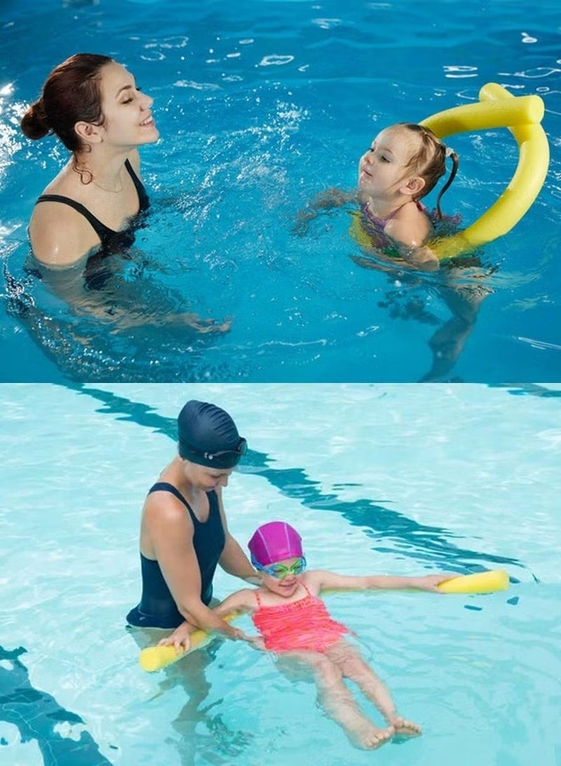 Toy Box Swimming Noodle Foam Float Aid for Water Relaxation and Sports - Yellow - Image 4