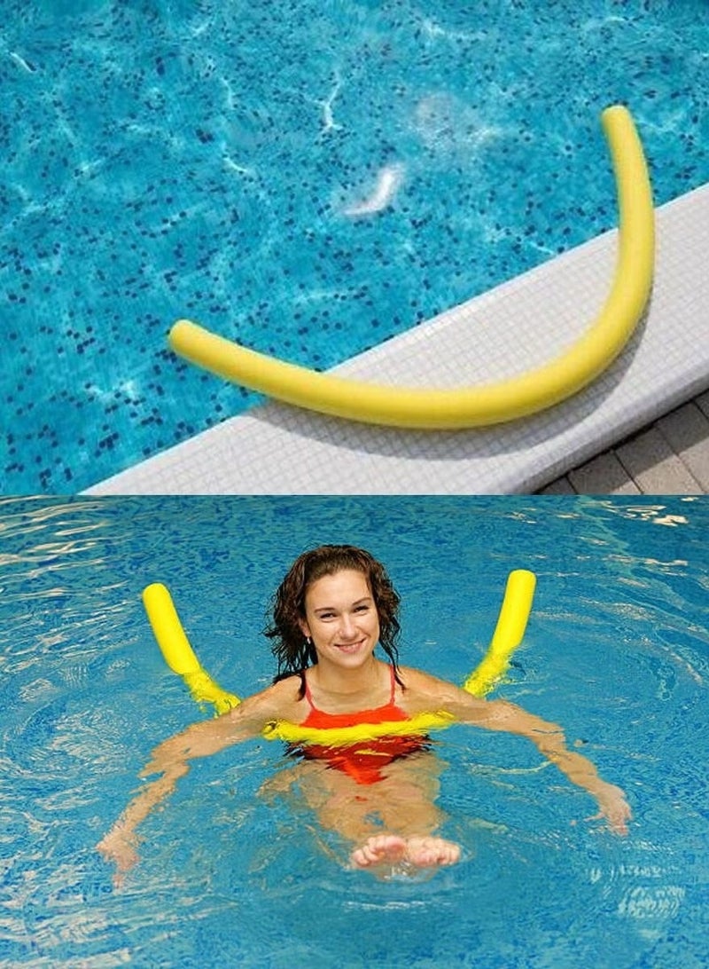 Toy Box Swimming Noodle Foam Float Aid for Water Relaxation and Sports - Yellow - Image 2