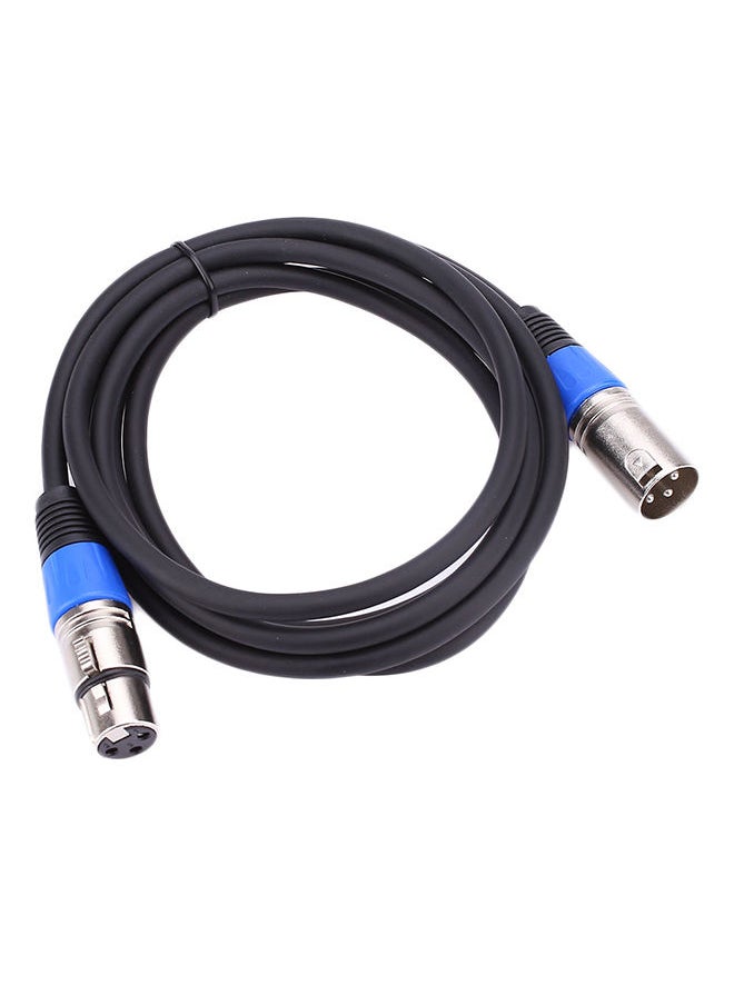 NIBEMINENT Microphone Mixer XLR Balanced Patch Flex Cable Lead Black  - Image 1