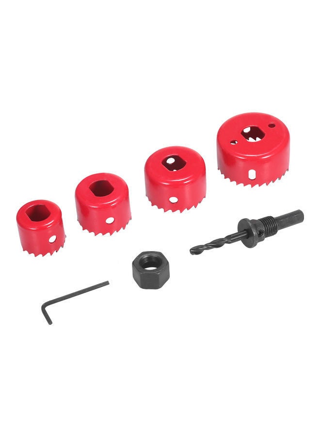 NIBEMINENT 6-Piece Bi-Metal Hole Saw Red/Black - Image 2