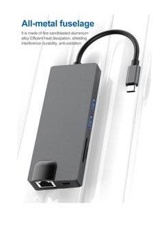 glassology 8 in 1 USB Type C with 4K HDMI, FHD VGA, SD micro SD Card reader, 3 USB 3.0 ports, Gigabit Ethernet port and 100W Multiport Adapter Compatible MacBook Pro Air M3 M2 M1 iPad Pro M4 iPhone 16 15 Pro Max  - Image 4