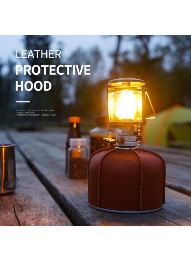 230g PU Leather Camping Fuel Gas Canister Cover Protector Gas Tank Cover Gas Cylinder Storage Protector - Image 5