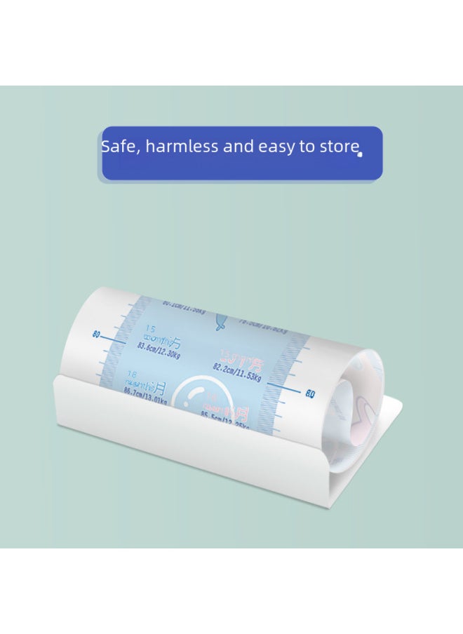 [Sticker + Storage Bag] Infant Height Measuring Pad Baby Height Measuring Device Cute Cartoon Measuring Ruler-Specifications:Happy Paradise (Basic) [Shoe Size Comparison Table]]