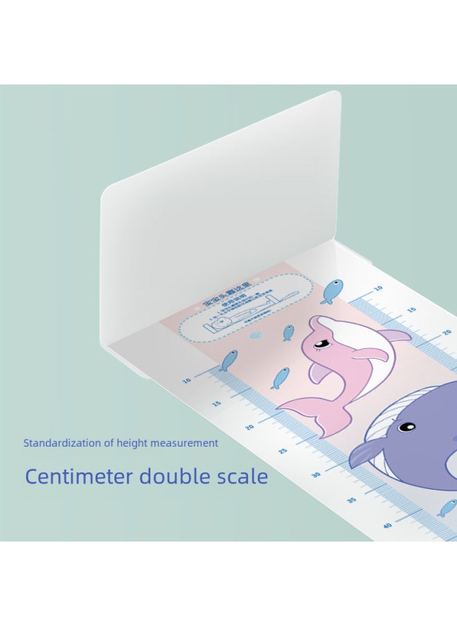 [Sticker + Storage Bag] Infant Height Measuring Pad Baby Height Measuring Device Cute Cartoon Measuring Ruler-Specifications:Happy Paradise (Basic) [Shoe Size Comparison Table]]