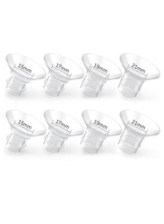 8 Pcs Breast Milk Pump Inserts 15/17/19/21mm, Compatible with Momcozy S12 Pro/S9 Pro/S12/S9 Wearable Breastpump Cup,Reduce 24mm Tunnel Down to Other Size (8pcs, 15/17/19/21mm) - Image 1