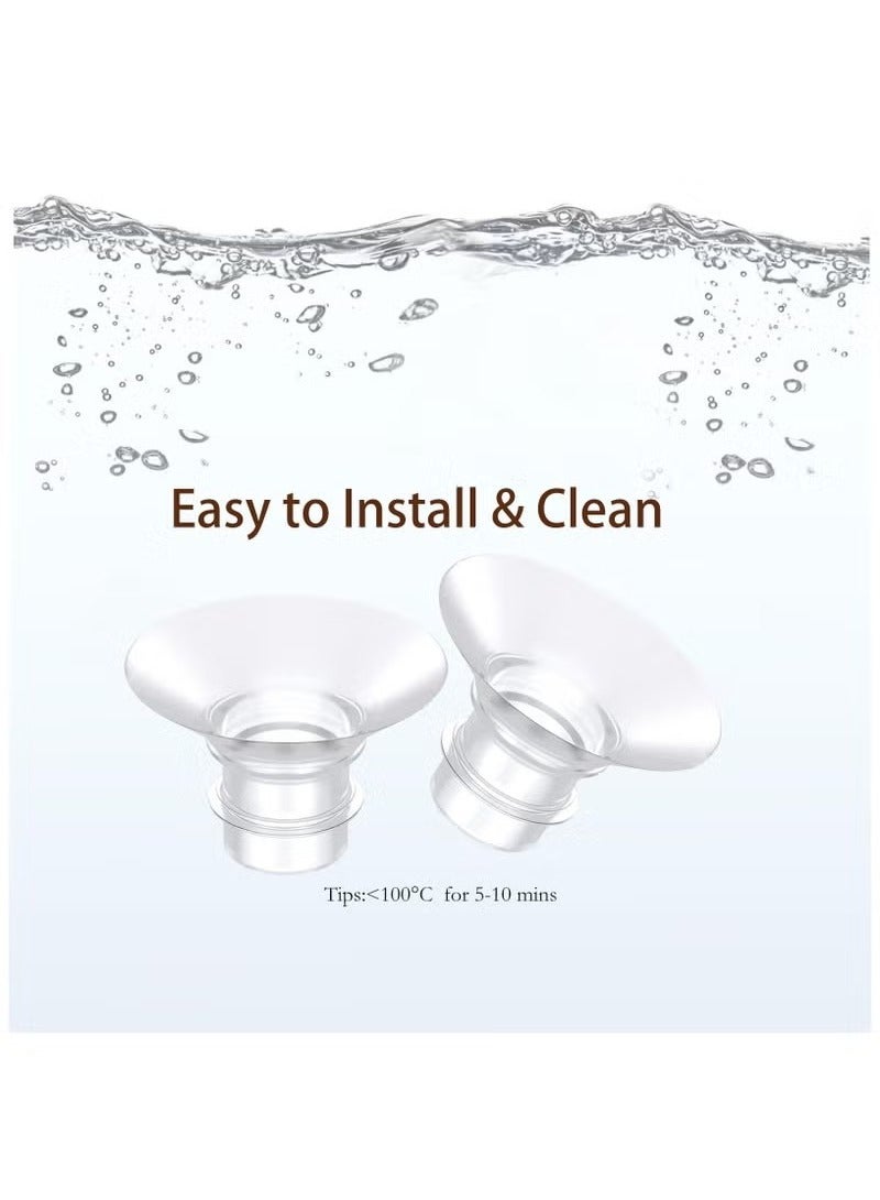 8 Pcs Breast Milk Pump Inserts 15/17/19/21mm, Compatible with Momcozy S12 Pro/S9 Pro/S12/S9 Wearable Breastpump Cup,Reduce 24mm Tunnel Down to Other Size (8pcs, 15/17/19/21mm) - Image 4