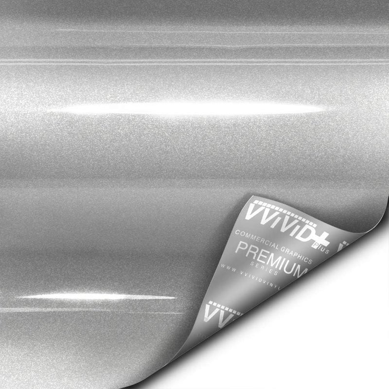VViViD لفائف فينيل معدني فضي لامع فائق من VViViD+ - فيلم استبدال الطلاء الفاخر (3 قدم × 5 قدم) - Image 5
