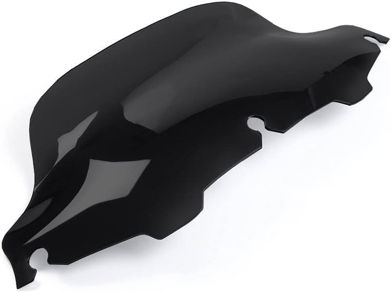 WYNMOTO Black 8" Wave Windshield Windscreen for Harley Davidson Touring Models 1996-2013 - Image 3
