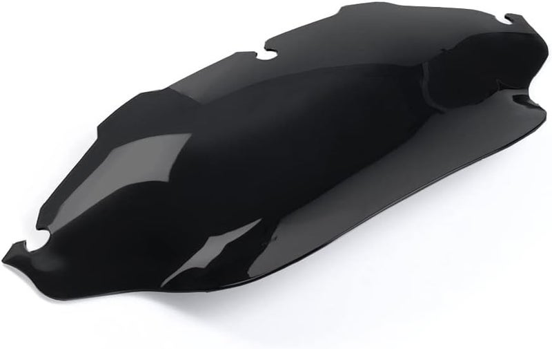 WYNMOTO Black 8" Wave Windshield Windscreen for Harley Davidson Touring Models 1996-2013 - Image 5