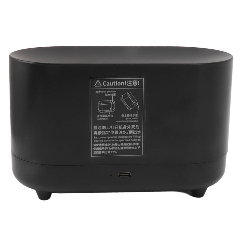 جهاز عطور محاكاة XinrZythrop مع موزع زيوت عطرية USB سعة 225 مل وإضاءة LED بتأثير اللهب، هادئ 35 ديسيبل، مادة ABS، للمنزل والمكتب والمقهى - Image 5