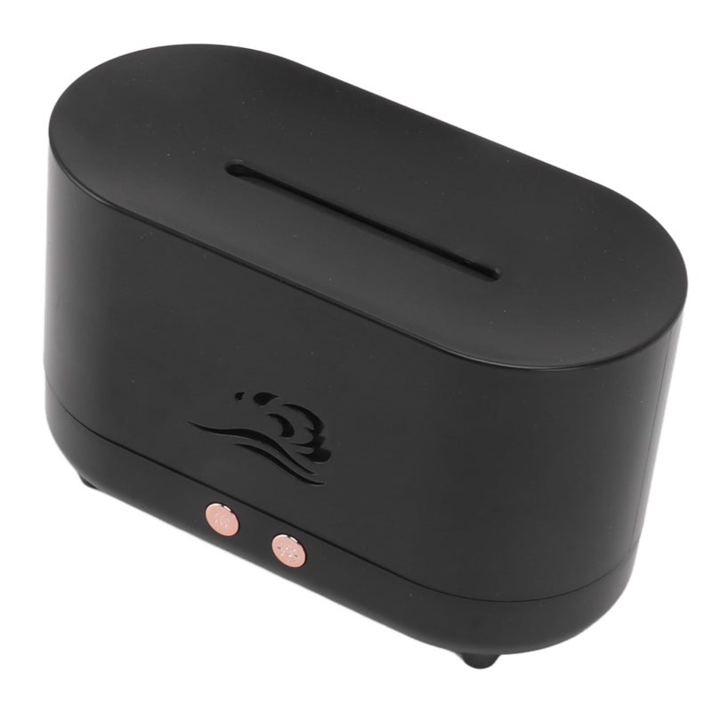 جهاز عطور محاكاة XinrZythrop مع موزع زيوت عطرية USB سعة 225 مل وإضاءة LED بتأثير اللهب، هادئ 35 ديسيبل، مادة ABS، للمنزل والمكتب والمقهى - Image 4