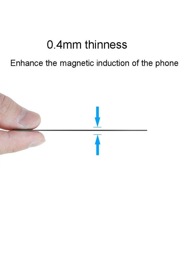 HuHa - AhaStyle WG132 Ultra-Thin Magnetic Pads For Cell Phones Magsafe Wireless Charger Magnet Stickers(Black) - Image 1