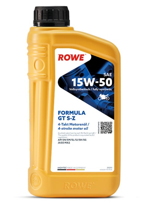 HIGHTEC FORMULA GT SAE 4T 15W-50 S-Z- 1Ltr 4 Stroke Motor Bikes Engine Oil (Germany)