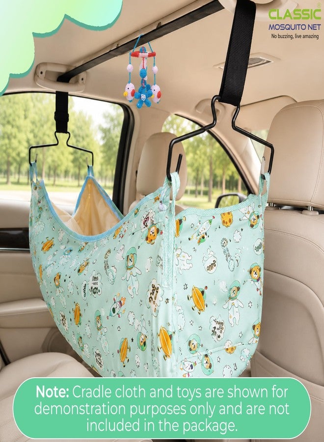 Evafly Baby Car Cradle Swing for 0-18 Months for Travel Cradle Swing with Adjustable Safety Belt & Hangers, Easy Installation, Comfortable Baby Swing Support, Cradle not Included - Image 3