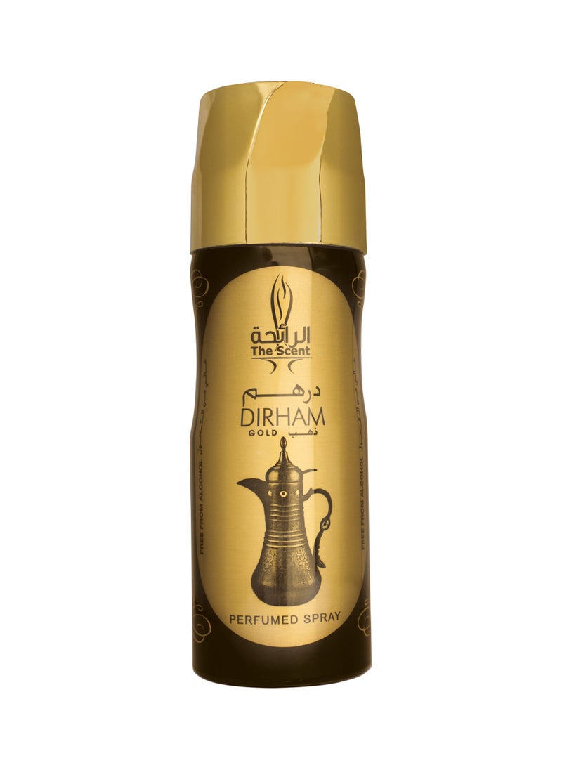 Dirham Dirham Body Perfumed Spray Gold 200ml  - Image 1