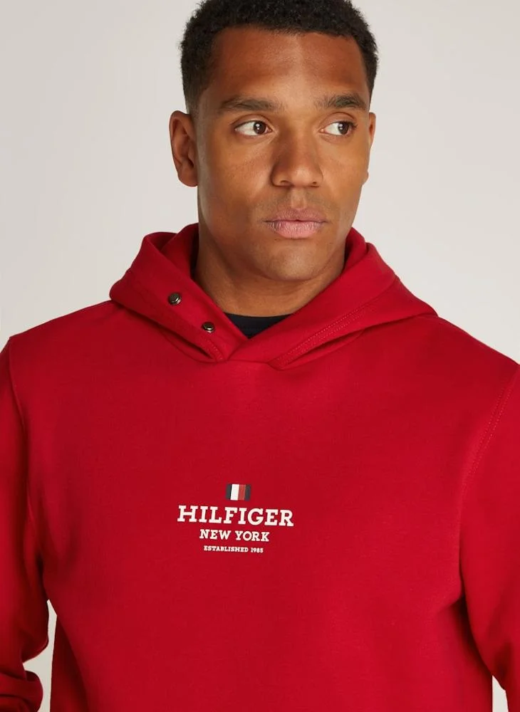 TOMMY HILFIGER Rwb Graphic Print Pull Over Hoodie
