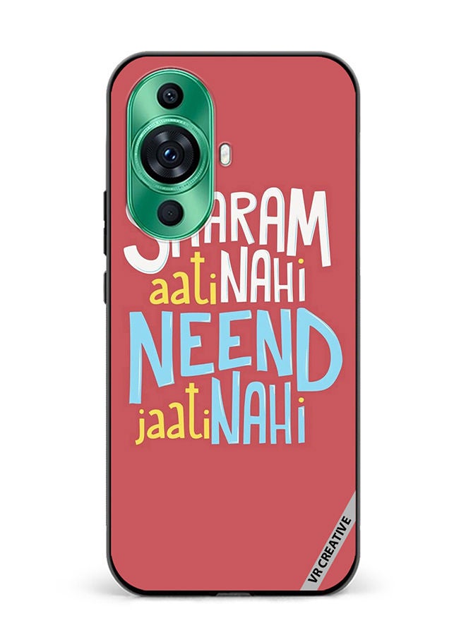 VR CREATIVE Protective Case Cover For Huawei nova 11 Ultra Sharam Ati Nahi Design Multicolour - Image 1