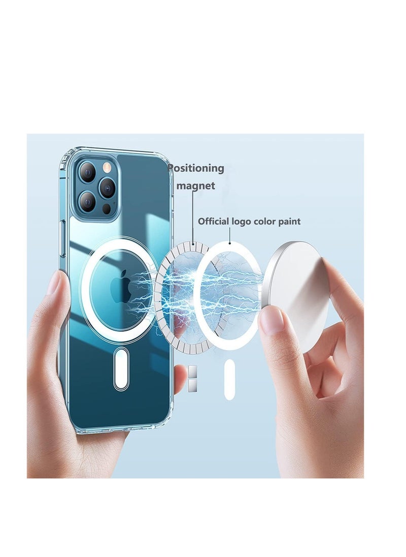 Generic - Protection case with 4 built-in protective pads in transparent color, anti-yellowing and anti-shock for Apple iPhone 13 Pro, 6.1 inch, silicone - Image 1