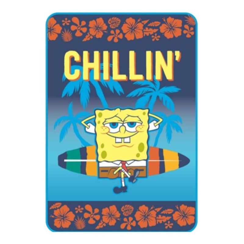 Franco Franco Spongebob Squarepants Bedding Super Soft Micro Raschel Throw Blanket 62 in x 90 in Officially Licensed Product Collectibles 