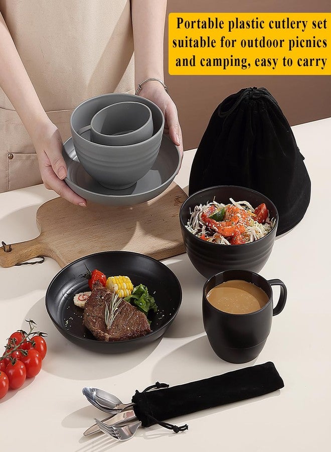 Berglander طقم أدوات طعام للتخييم من بيرغلاندر لشخصين، يتضمن ملاعق وشوك وسكاكين، من مستلزمات التخييم الأساسية، وإكسسوارات التخييم للسفر والنزهات والأنشطة الخارجية، سهل الحمل والتنظيف. - Image 3