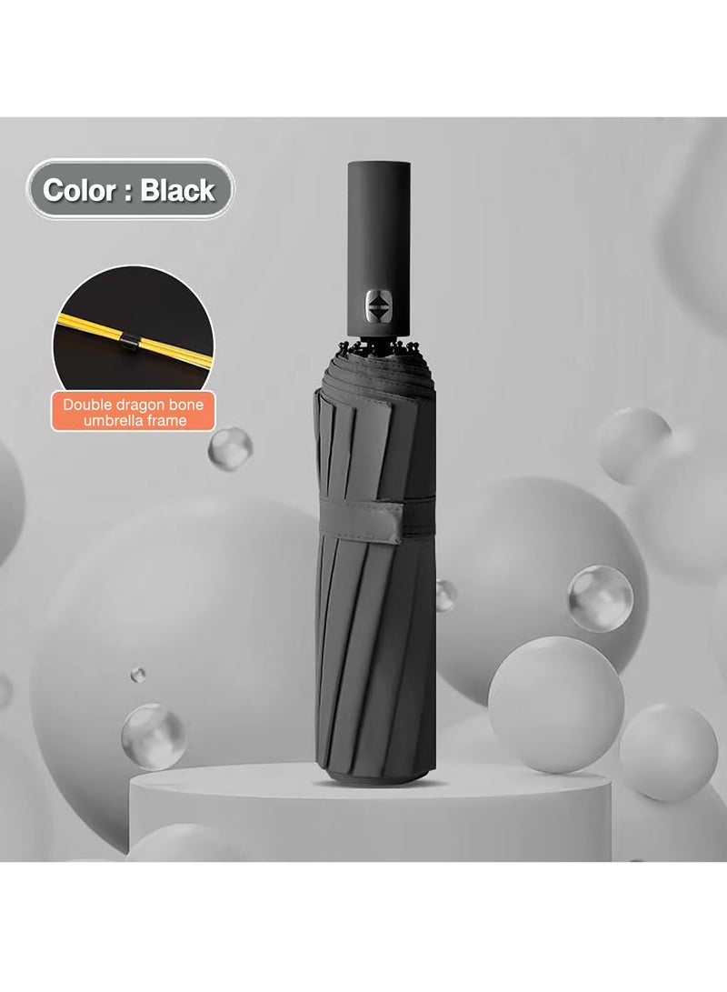 UV Protection Automatic Folding Umbrella, 104cm Long Diameter Umbrella With Sun and Rain Protection Function, Durable and Stylish, Ideal for Sunny and Rainy Weather  - Image 1