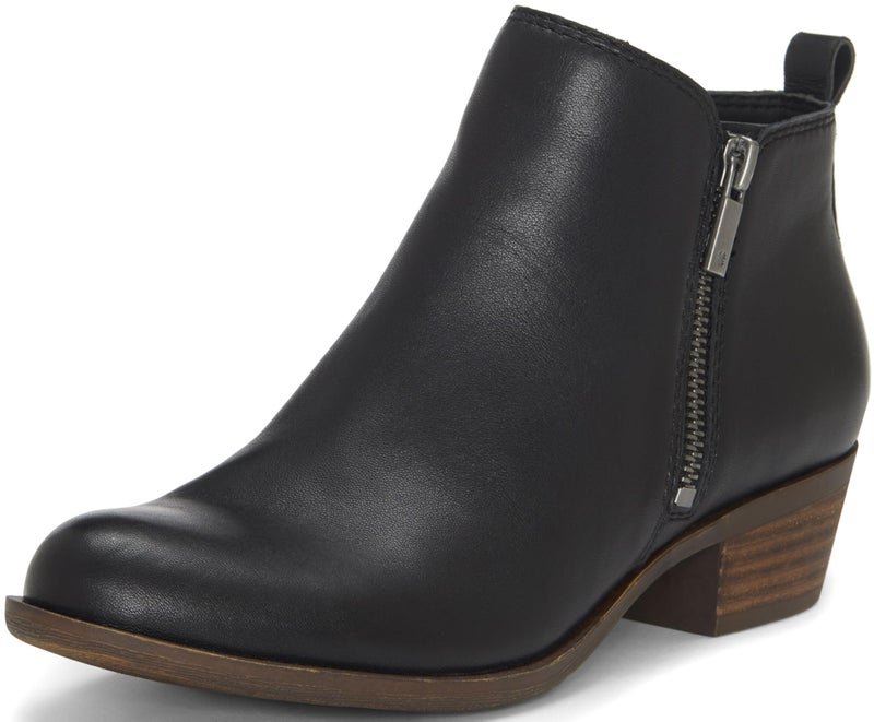 Lucky Brand Women's Basel Ankle Bootie, Black 03, 8.5 Wide - Image 1