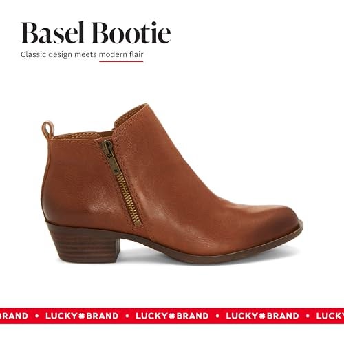 LUCKY BRAND بوتي كاحل نسائي من لكي براند، أسود 03، 8.5 عريض - Image 2