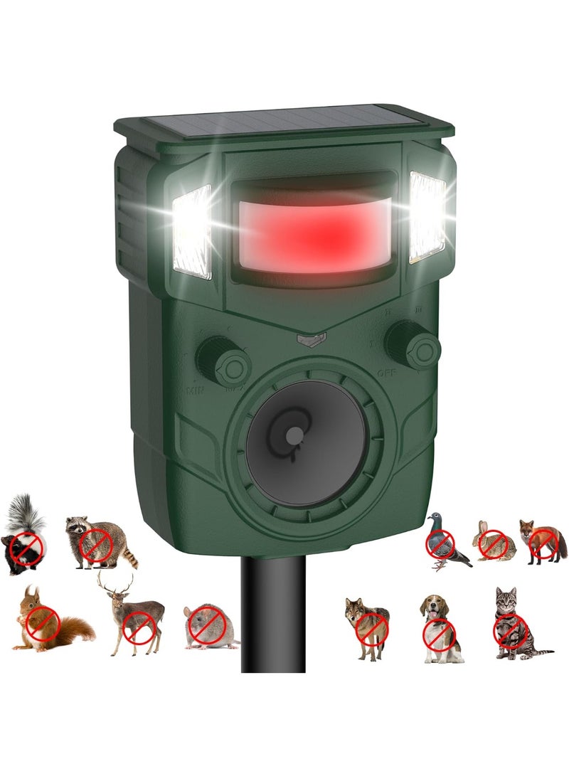 عام طارد الحيوانات بالموجات فوق الصوتية الشمسية المطورة في الهواء الطلق في عام 2025 - الغزلان الرياضية المنشطة والسنجاب والقطط والراكون والكلاب والطيور والطيور والطيور رادع ، وتردد متعددة التردد ، ساحة مسح الموجات فوق الصوتية ، حديقة ، مزرعة ، مزرعة ، مزرعة ، مزرعة ، مزرعة ، مزرعة - Image 1
