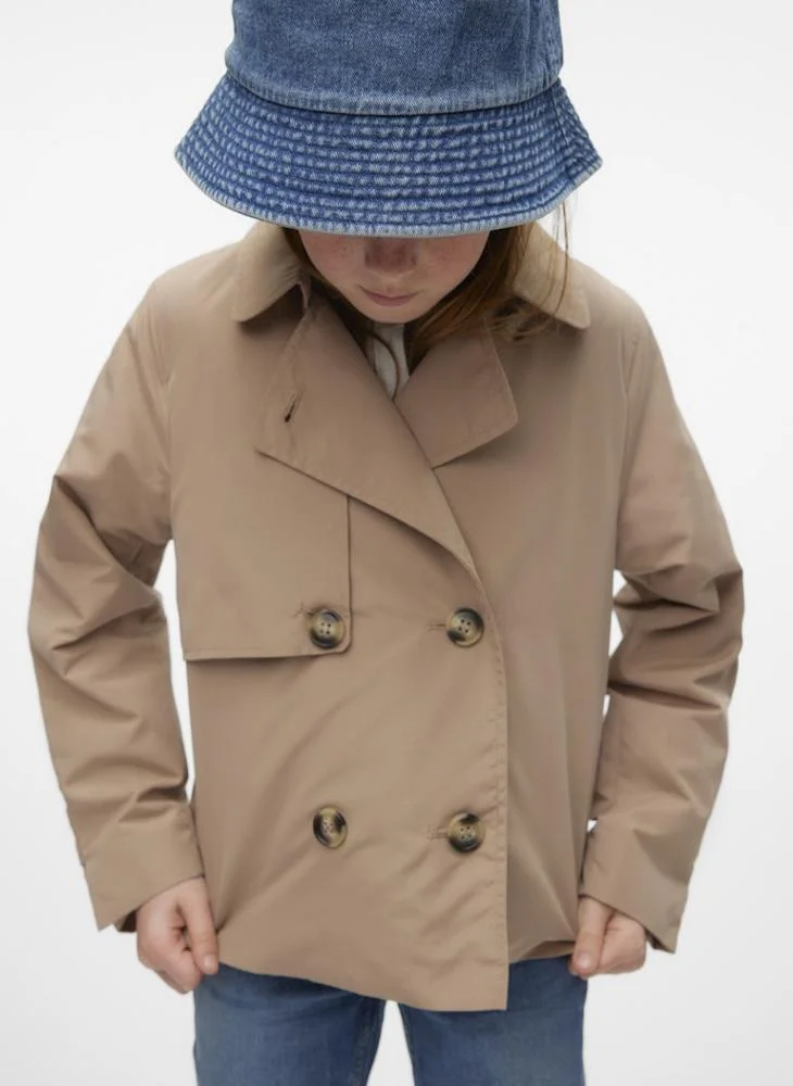 فيرو مودا جيرل Kids Button Detail Coat