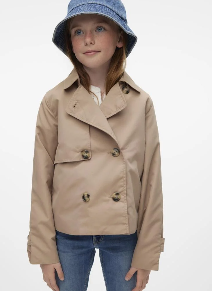 فيرو مودا جيرل Kids Button Detail Coat