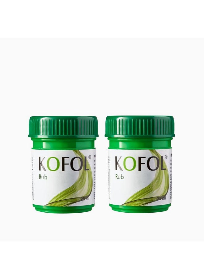 Charak Kofol Rub For Old, Cough, Blocked Nose, Headache, Body Ache, Muscular Stiffness And Breathing Difficulty - 25Ml (Pack Of 2)  - Image 1