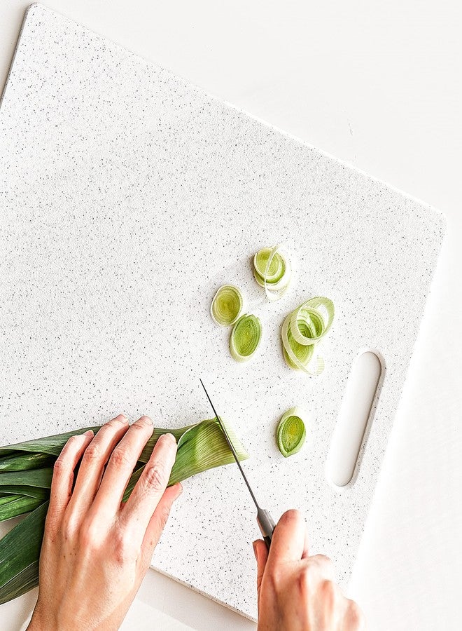 Dexas PolyCoconut EVOLV Poly Cutting Board with Natural Coconut Shells, 11 x 14.5in, White (451-PC32) - Image 4