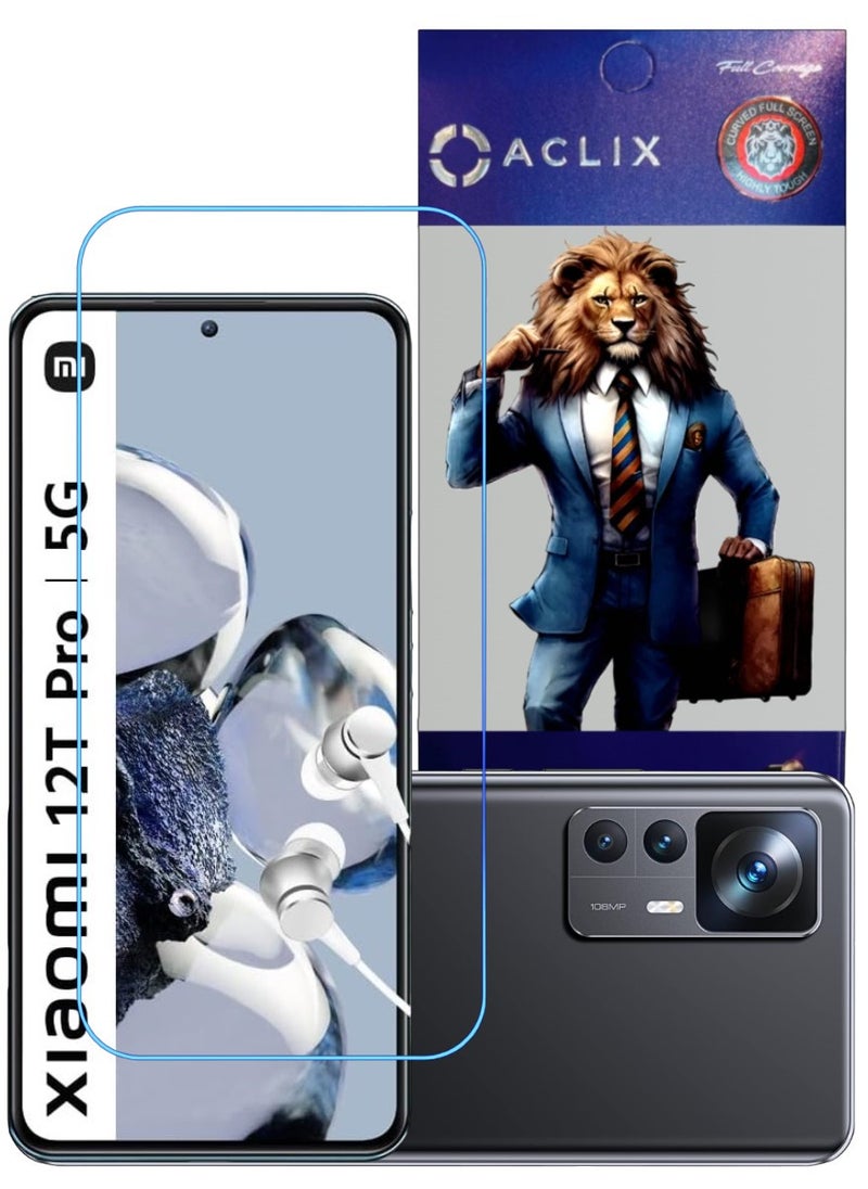 ACLIX Antistatic ESD Dustproof Premium Quality High Definition Clear Tempered Glass Screen Protector Designed For Xiaomi 12T Pro - Image 1