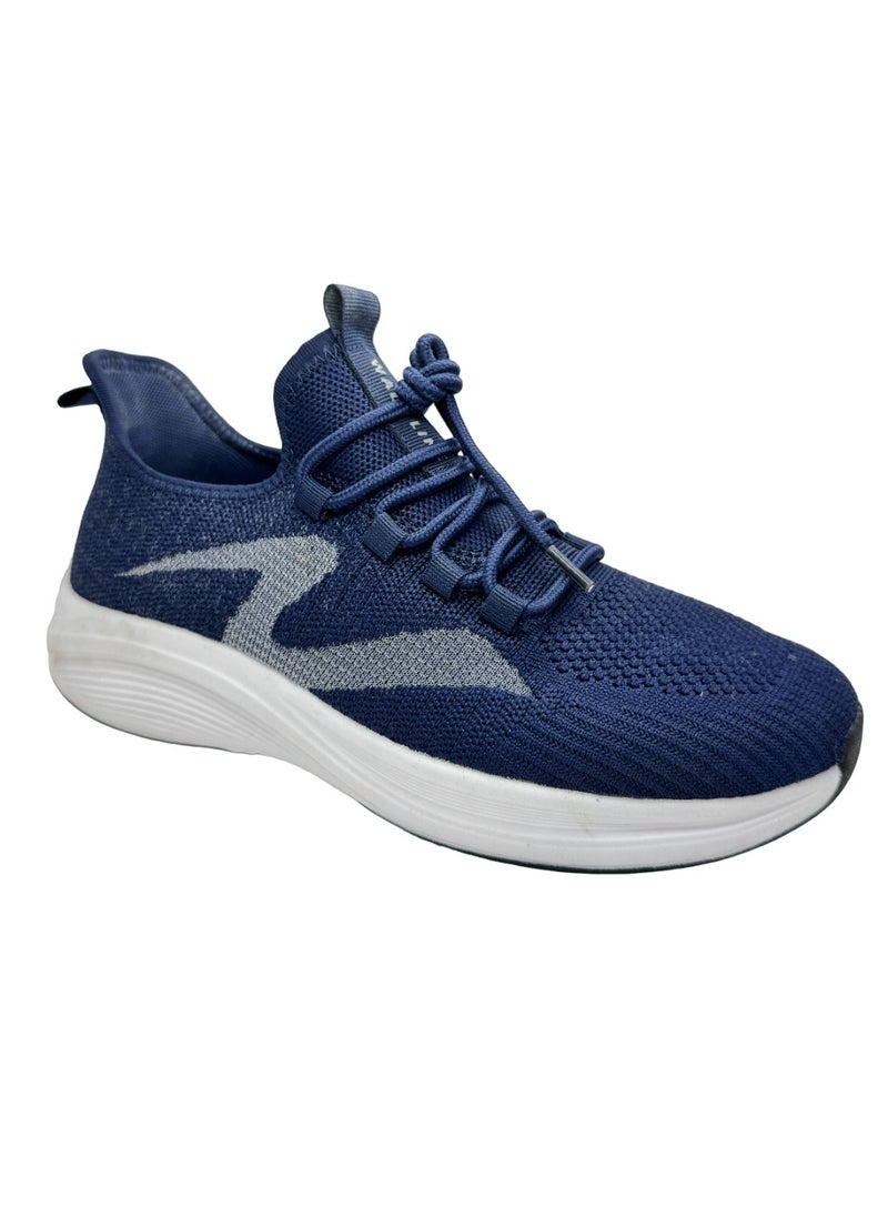 Generic - Walk Line Men's Running Fashion Light weight Breathable Flying Knitting Lace Up Mesh Walking Workout Sports Shoes - Image 1