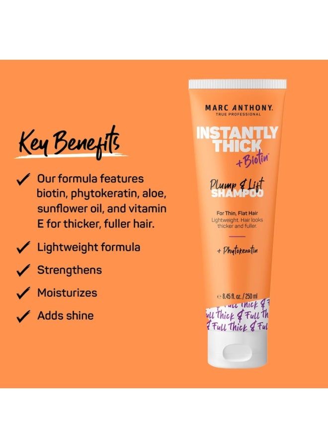مارك أنتوني شامبو لزيادة كثافة الشعر ورفعه على الفور، غني بالبيوتين، للشعر الرقيق والمسطح - Image 2