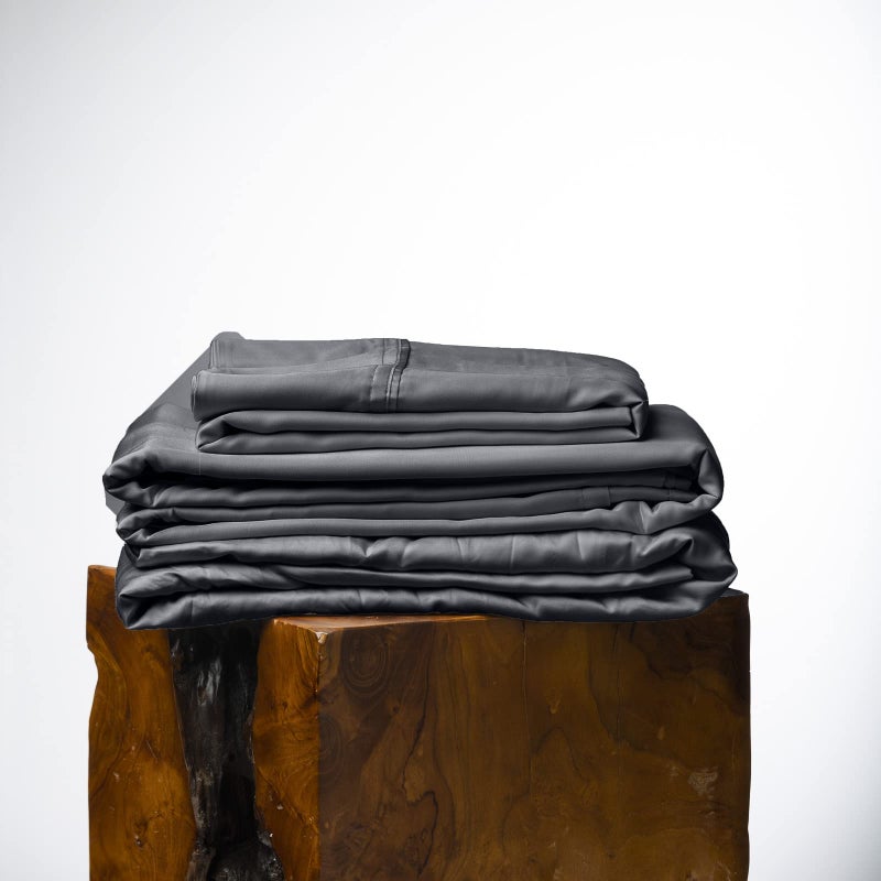 Olive  Crate Eucalyptus Sheets Set  Cooling Sheets for Hot Sleepers  100 Organic Tencel Lyocell  King Size  Hypoallergenic MoistureWicking  Deep Pockets  Soft Durable 76 x 80 Charcoal