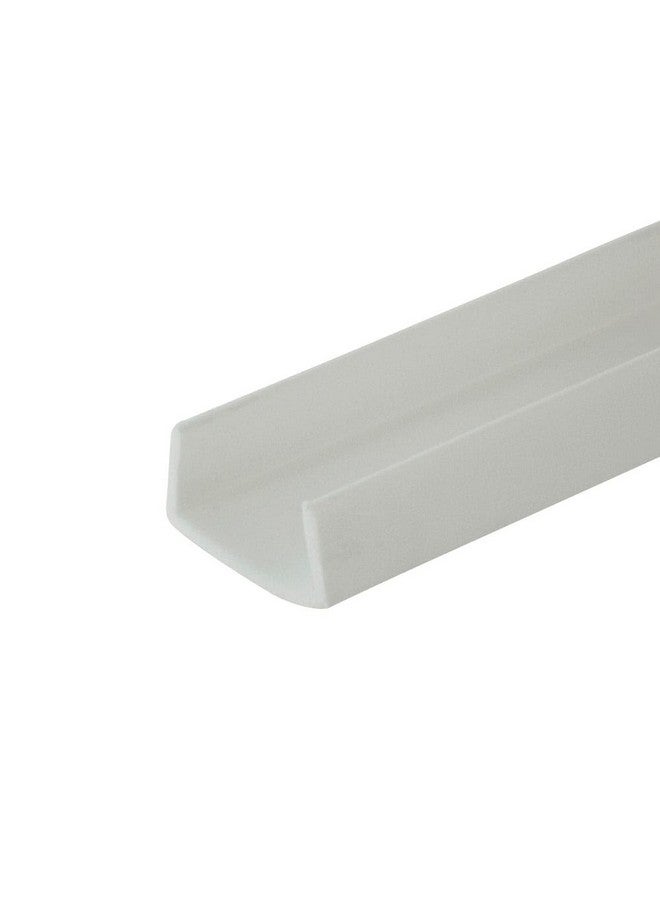 Outwater Industries | 3/4 Inch (.75'') Cabinet Door Protector Edge Guard in White | Fits 3/4" Edge | 24 Inch (Pack of 6) - Image 1
