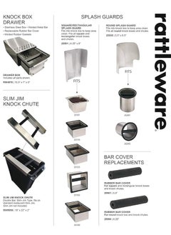 Rattleware Rattleware Heavy-Duty Knock Box - Stainless Steel Espresso Puck Disposal with Welded Bar, Durable & High-Performance for Baristas, Home, Cafe & Commercial Use (6 x 5.5 x 4 Inches)  - Image 4