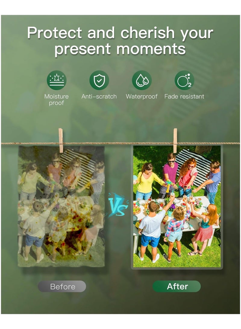 مجموعة آلة الترقق A3 - آلة ترقيق حرارية ساخنة وباردة 13 بوصة مع أوراق الترقق، آلة ترقيق 5 في 1 مع 6 أوضاع ترقيق وإيقاف تلقائي للاستخدام المنزلي والمكتبي والمدرسي - Image 4