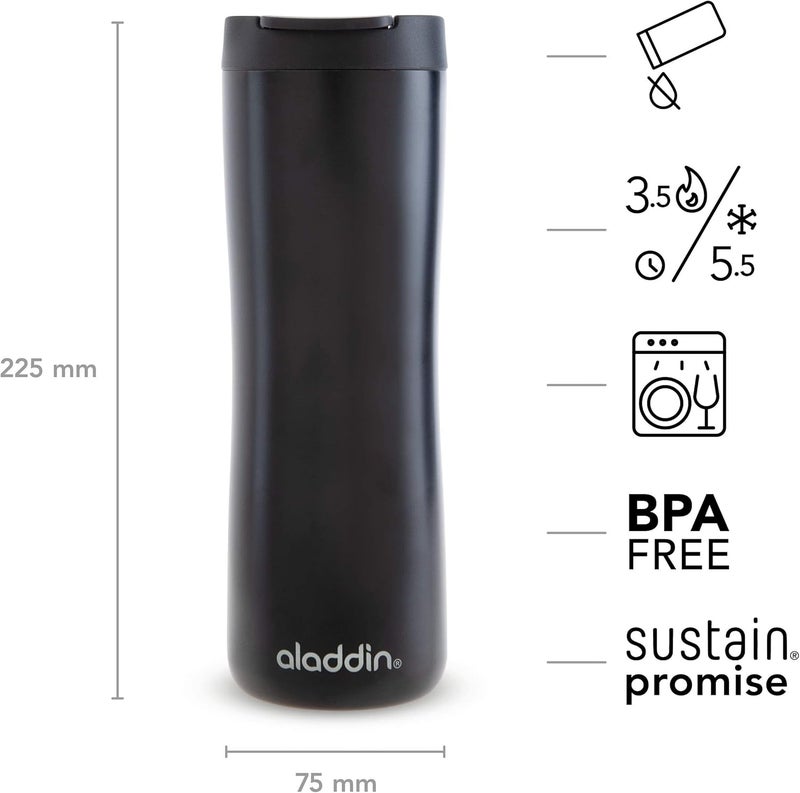 Aladdin Leak-Lock Thermavacâ„¢ Stainless Steel Mug 0.47L Black - Image 3