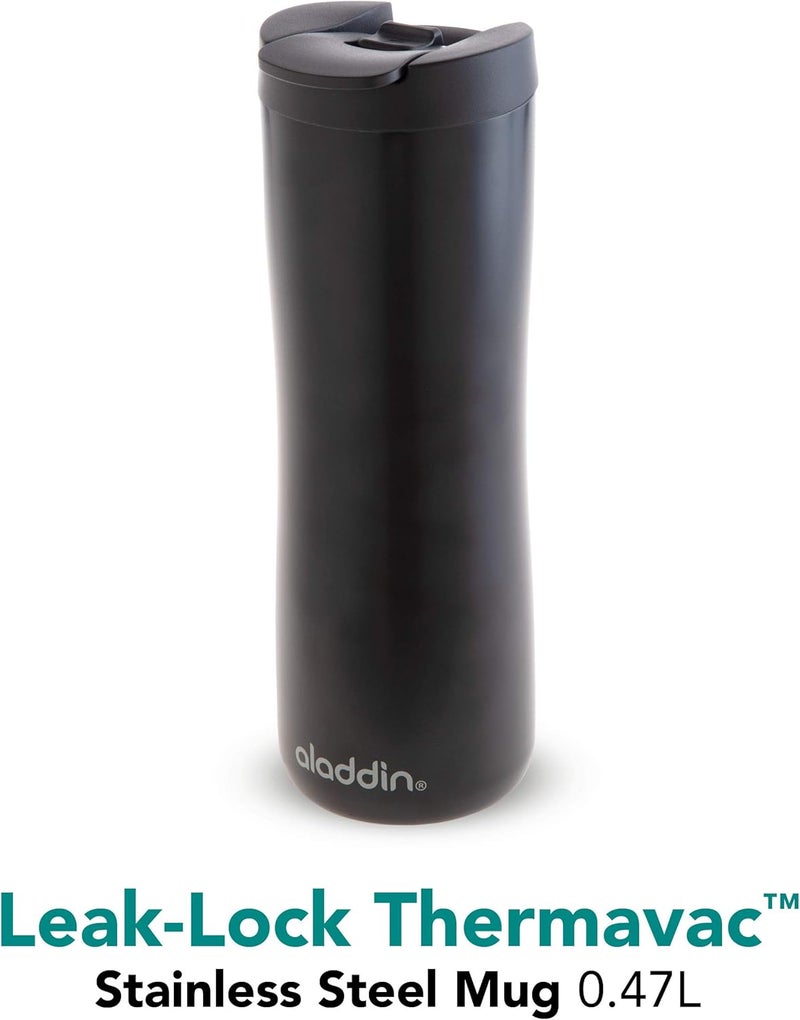 Aladdin Leak-Lock Thermavacâ„¢ Stainless Steel Mug 0.47L Black - Image 2