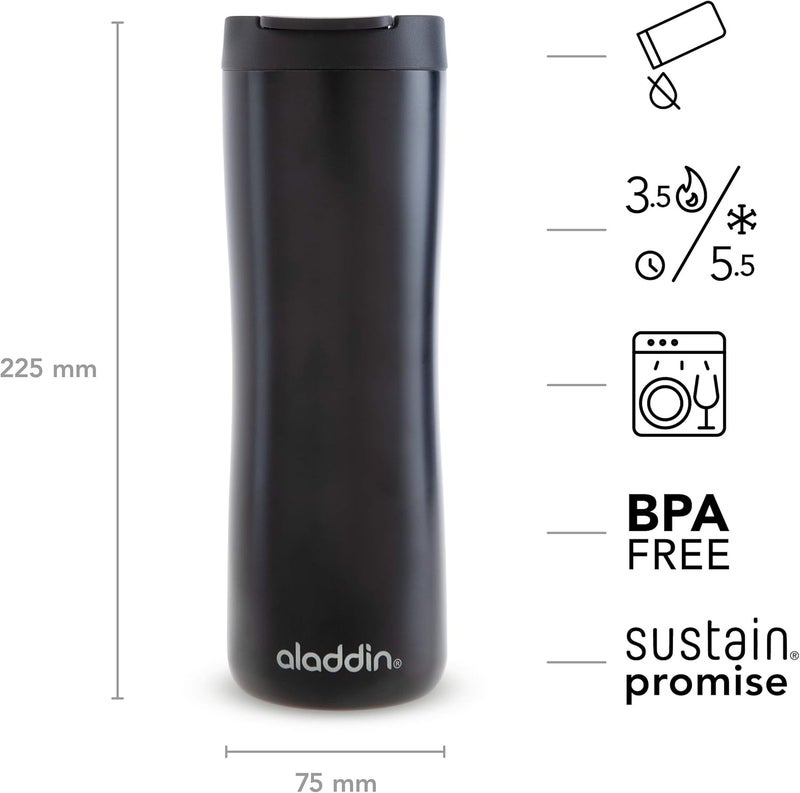 Aladdin Leak-Lock Thermavacâ„¢ Stainless Steel Mug 0.47L Black - Image 4