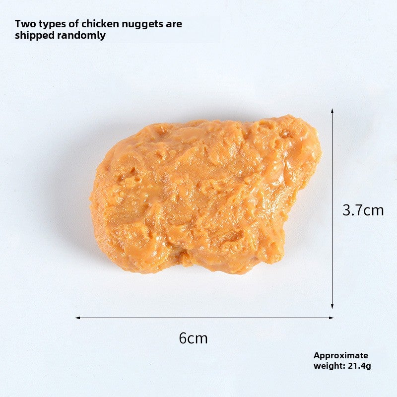 Simulated Fast Food Keychains Toy Food PropsColonel chicken nuggets Colonel chicken nuggets